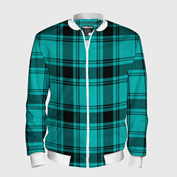 Бомбер мужской Checkered blue, цвет: 3D-белый