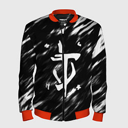 Мужской бомбер Doom штрихи красок