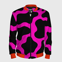 Мужской бомбер Розовая коровья расцветка