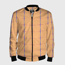 Бомбер мужской Color beige blue cross, цвет: 3D-черный