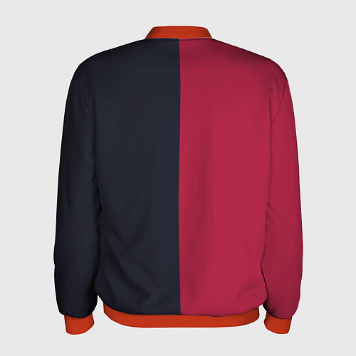 Мужской бомбер Солнце красно-синее / 3D-Красный – фото 2