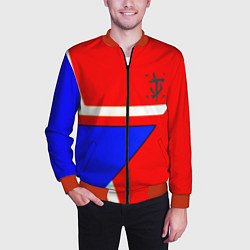 Бомбер мужской Doom star geometry, цвет: 3D-красный — фото 2