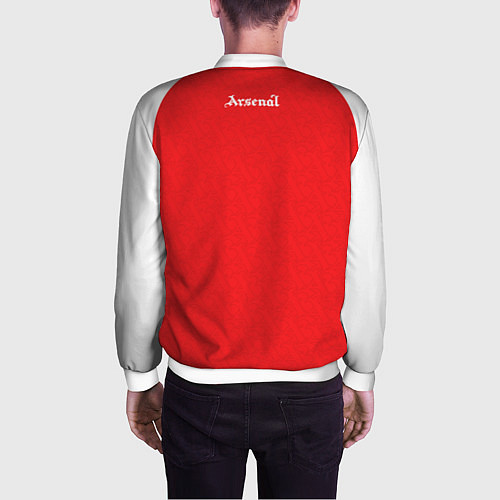 Мужской бомбер Арсенал Лондон домашняя форма 2025 2026 / 3D-Белый – фото 4