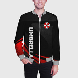 Бомбер мужской Umbrella - спорт, цвет: 3D-меланж — фото 2