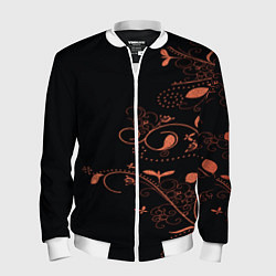 Бомбер мужской Китайский орнамент, цвет: 3D-белый