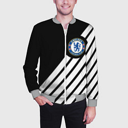 Бомбер мужской Chelsea geometry sport, цвет: 3D-меланж — фото 2