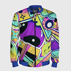 Бомбер мужской Пришелец, цвет: 3D-синий