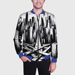 Бомбер мужской American metropolis, цвет: 3D-синий — фото 2