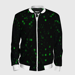 Бомбер мужской Color green khaki, цвет: 3D-белый