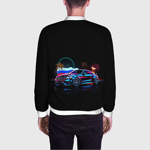 Мужской бомбер Mercedes amg / 3D-Белый – фото 4