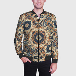 Бомбер мужской Узоры калейдоскопа, цвет: 3D-черный — фото 2