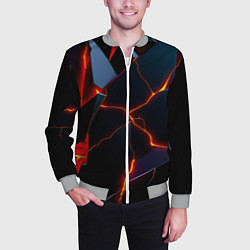 Бомбер мужской Plate fracturing, цвет: 3D-меланж — фото 2