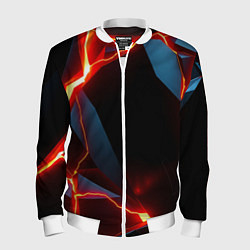 Бомбер мужской Tile breaking, цвет: 3D-белый