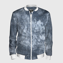 Бомбер мужской Абстракция - gray-blue, цвет: 3D-белый