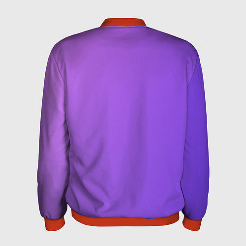 Мужской бомбер The color is purple / 3D-Красный – фото 2