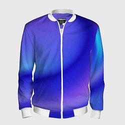 Бомбер мужской The color is multicolored, цвет: 3D-белый