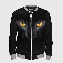 Бомбер мужской Черная кошка, цвет: 3D-меланж