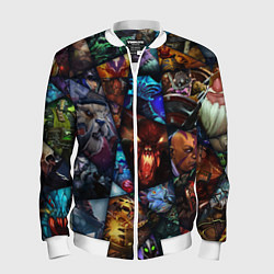 Бомбер мужской Dota 2: All Pick, цвет: 3D-белый