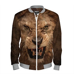 Бомбер мужской Взгляд льва, цвет: 3D-меланж