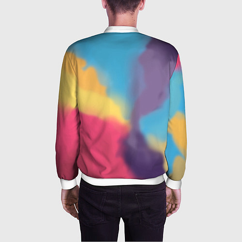 Мужской бомбер Big Bang Art / 3D-Белый – фото 4