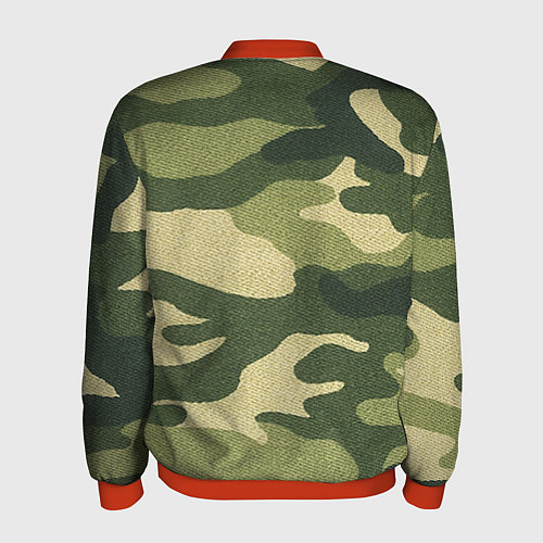 Мужской бомбер Хаки / 3D-Красный – фото 2