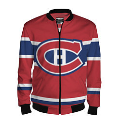 Бомбер мужской Montreal Canadiens, цвет: 3D-черный