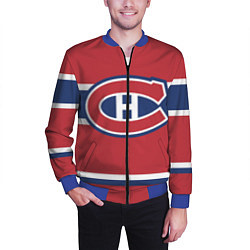 Бомбер мужской Montreal Canadiens, цвет: 3D-синий — фото 2
