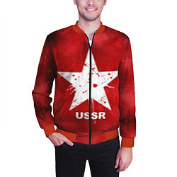 Бомбер мужской USSR Star, цвет: 3D-красный — фото 2