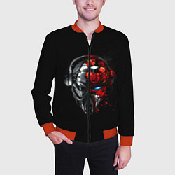 Бомбер мужской Pirate Station: Love, цвет: 3D-красный — фото 2