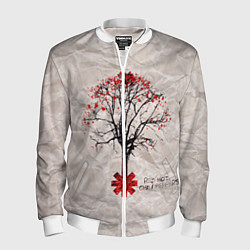 Бомбер мужской RHCP: Red Tree, цвет: 3D-белый