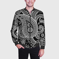 Бомбер мужской Paisley, цвет: 3D-черный — фото 2