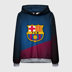 Толстовка-худи мужская FCB Barcelona, цвет: 3D-меланж