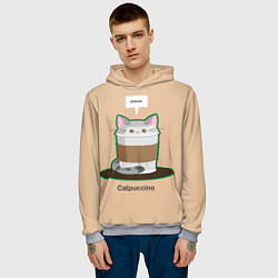 Толстовка-худи мужская Catpuccino, цвет: 3D-меланж — фото 2