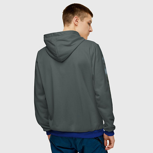 Мужская толстовка Vikings: Ragnarr Lodbrok / 3D-Синий – фото 4