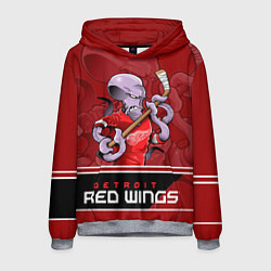 Толстовка-худи мужская Detroit Red Wings, цвет: 3D-меланж