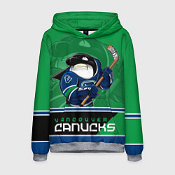 Толстовка-худи мужская Vancouver Canucks, цвет: 3D-меланж