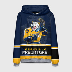 Толстовка-худи мужская Nashville Predators, цвет: 3D-меланж