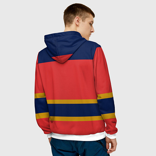 Мужская толстовка Florida Panthers / 3D-Белый – фото 4