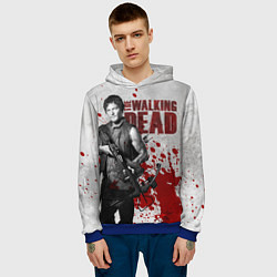 Толстовка-худи мужская Walking Dead: Deryl Dixon, цвет: 3D-синий — фото 2