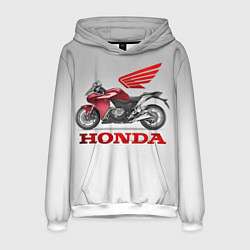 Толстовка-худи мужская Honda 2, цвет: 3D-белый