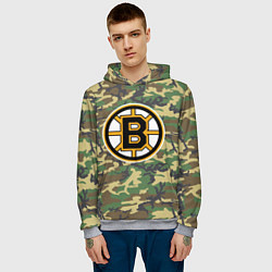 Толстовка-худи мужская Bruins Camouflage, цвет: 3D-меланж — фото 2