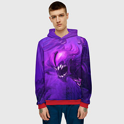 Толстовка-худи мужская Bane Purple, цвет: 3D-красный — фото 2