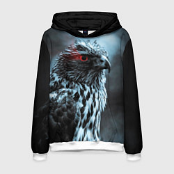 Толстовка-худи мужская Ночной орёл, цвет: 3D-белый