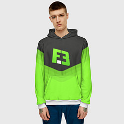 Толстовка-худи мужская FlipSid3 Uniform, цвет: 3D-белый — фото 2