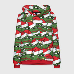Мужская толстовка Sad frog new year
