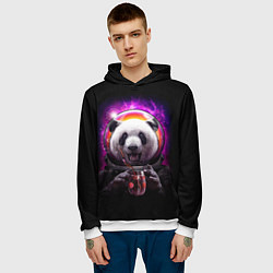 Толстовка-худи мужская Panda Cosmonaut, цвет: 3D-белый — фото 2