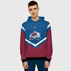 Толстовка-худи мужская NHL: Colorado Avalanche, цвет: 3D-черный — фото 2