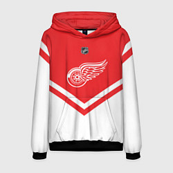 Толстовка-худи мужская NHL: Detroit Red Wings, цвет: 3D-черный