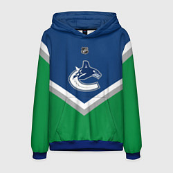 Толстовка-худи мужская NHL: Vancouver Canucks, цвет: 3D-синий