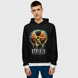 Толстовка-худи мужская STALKER: Shadow of Chernobyl, цвет: 3D-белый — фото 2